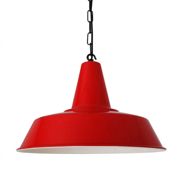 Mullan Nassau Industrial Factory Pendant Light — Black