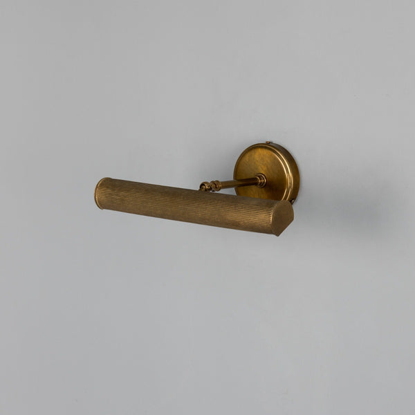 Mullan Bilbury adjustable reeded brass picture light 35.5cm