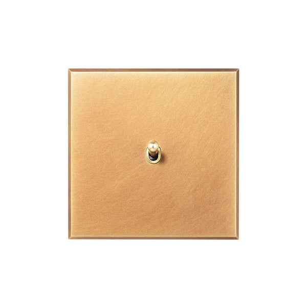 Natural Brass 1 Gang 20A 2 Way Toggle Switch - The Palaces Collection