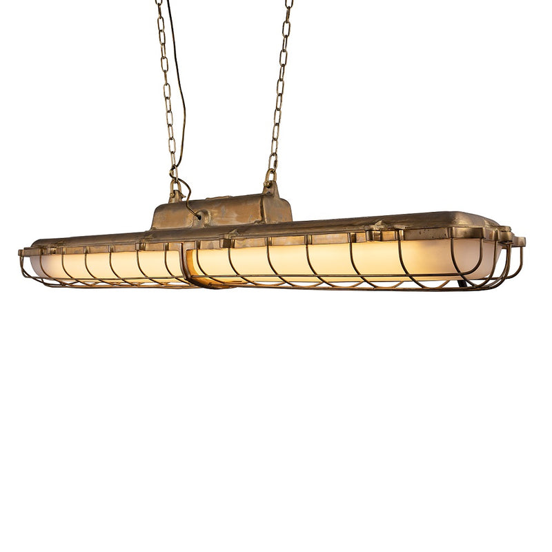 Warwick Brass Industrial Strip Large Pendant