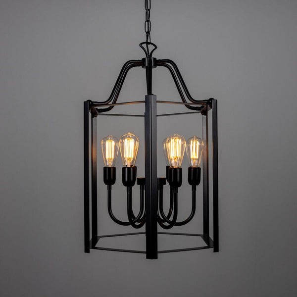 Mullan Portroe 6-Light Pendant Lantern — Bronze