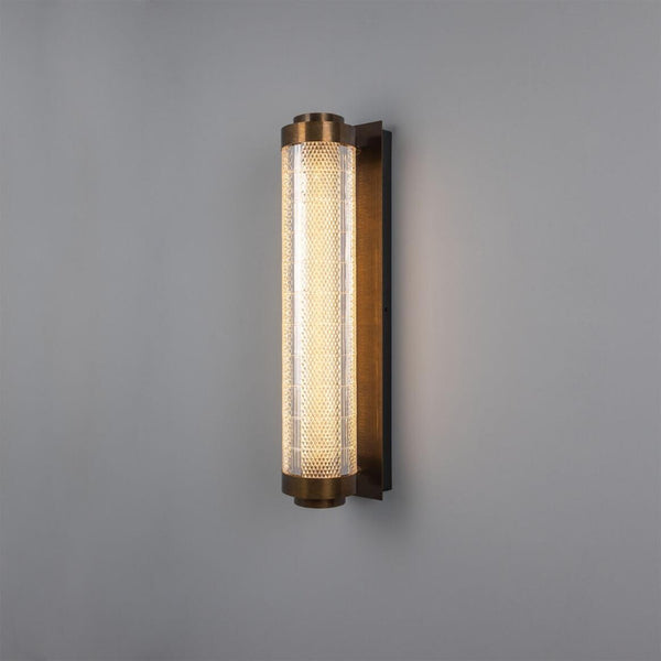 Mullan Ashford Linear LED Wall Light — Antique Brass