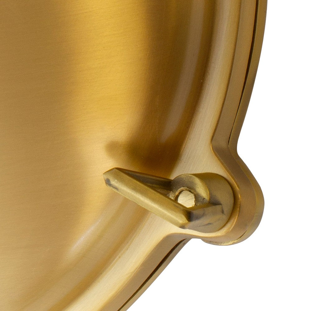 Carlisle Half Cover IP65 Lacquered Solid Brass Wall Light