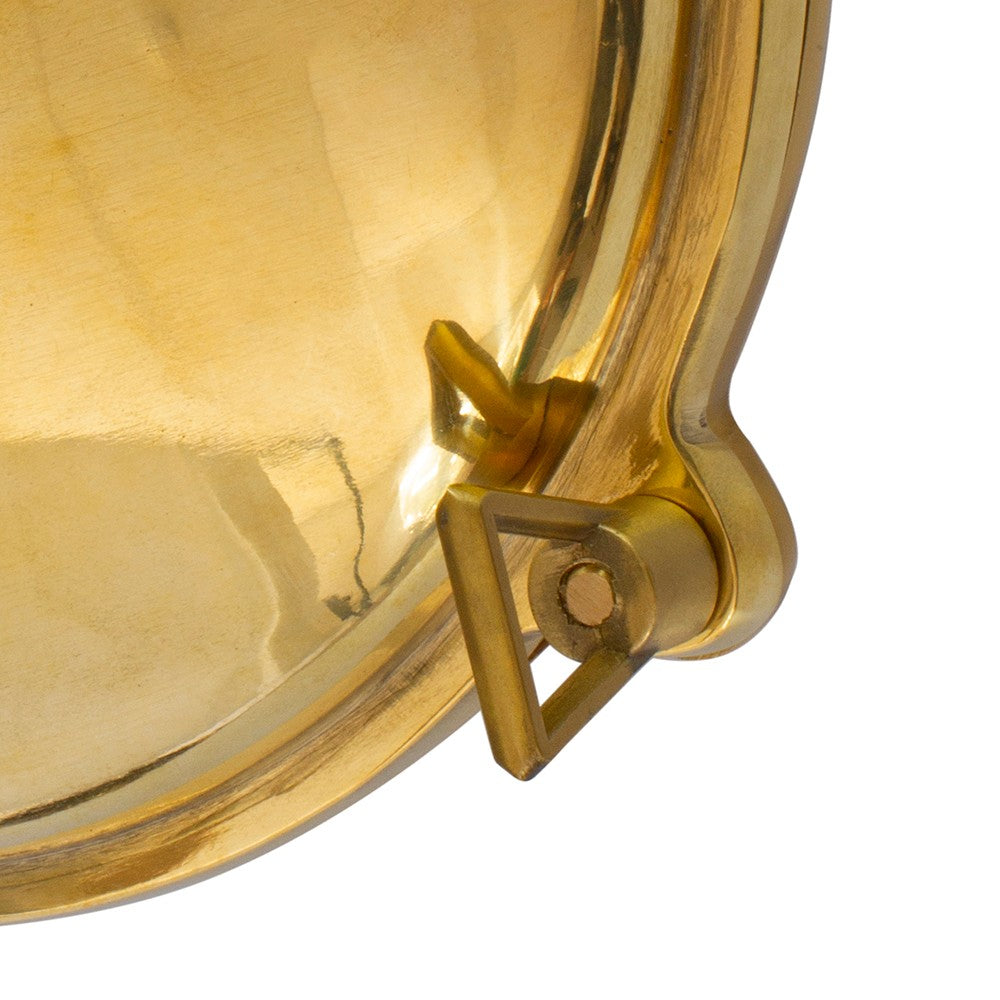 Carlisle Half Cover IP65 Polished Solid Brass Wall Light