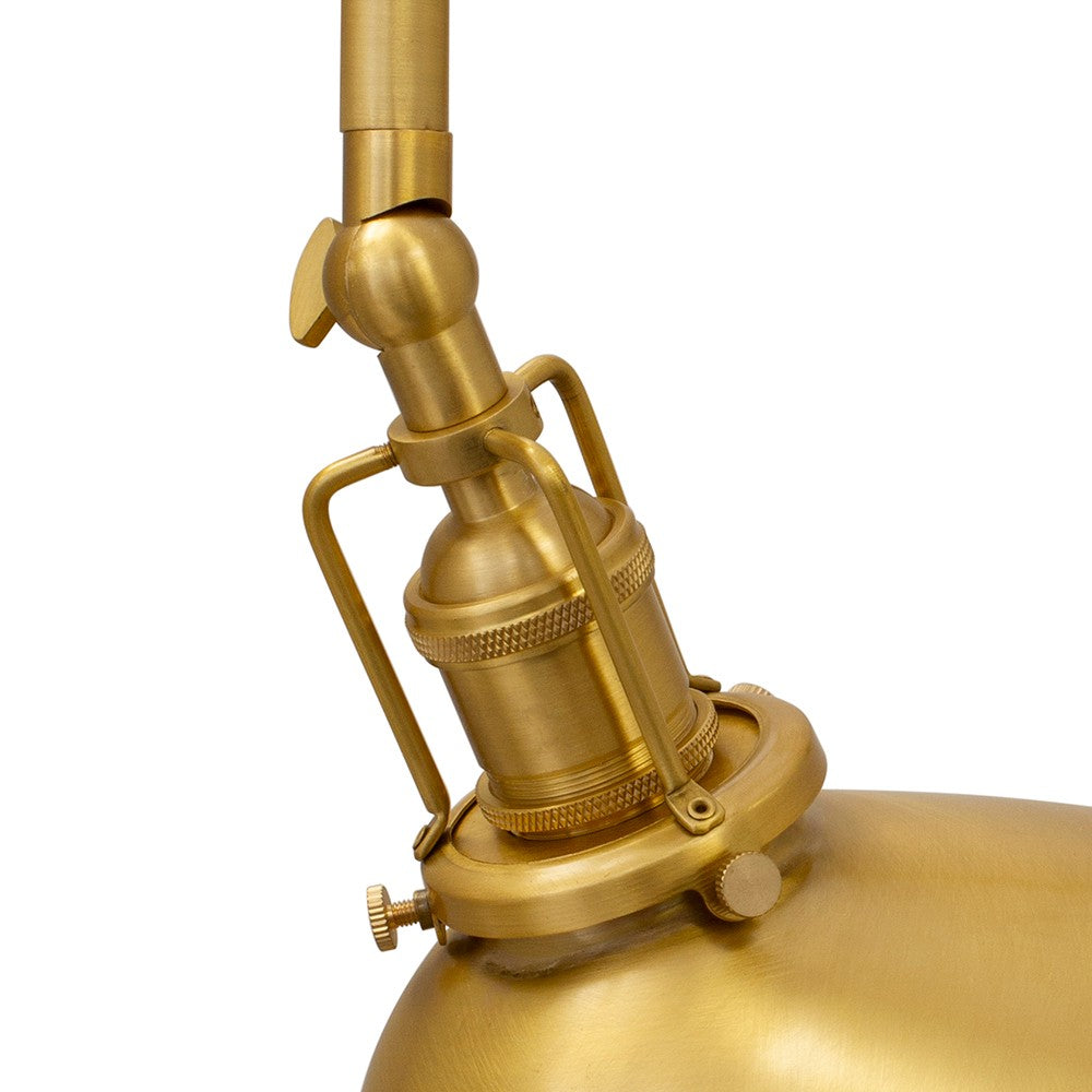 Claridge Lacquered Antique Solid Brass Reading & Picture Wall Light