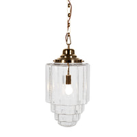 Glasshouse Polished Brass Clear Pendant