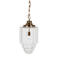 Glasshouse Polished Brass Clear Pendant