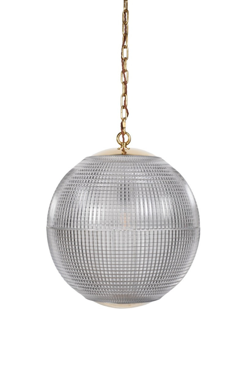 Hollen Globe Timeless Polished Brass Pendant