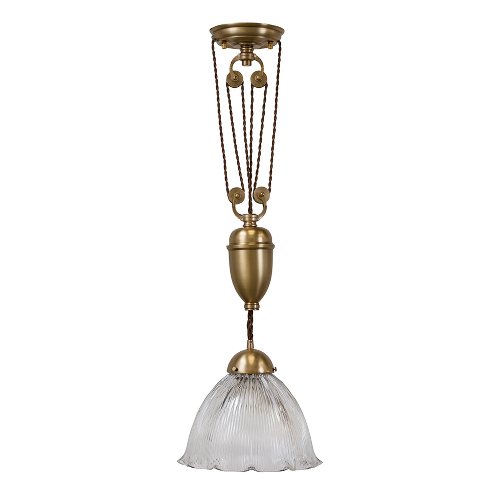 D'Arblay Brass Rise and Fall Adjustable Pendant