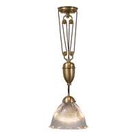 D'Arblay Brass Rise and Fall Adjustable Pendant