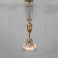 D'Arblay Brass Rise and Fall Adjustable Pendant