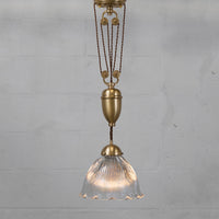 D'Arblay Brass Rise and Fall Adjustable Pendant