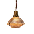 Hollen Polished Brass Brimmed Dome Pendant