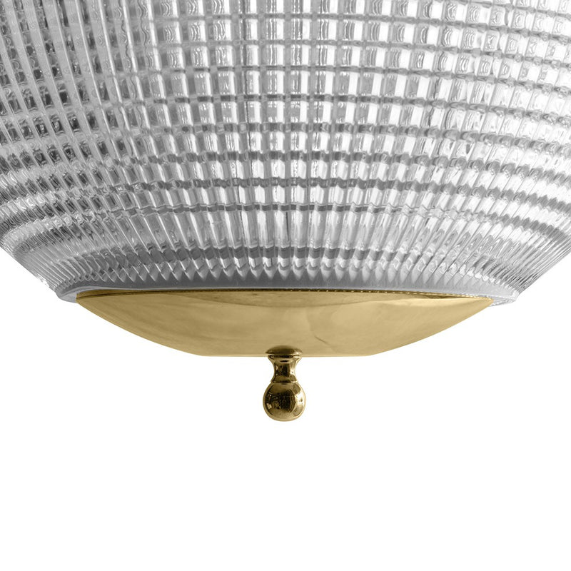 Hollen Globe Classic Polished Brass Pendant