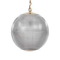 Hollen Globe Timeless Polished Brass Pendant
