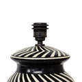 Siddeley Ceramics at Soho Lighting Tall Mombacho Hand-Painted Ceramic Table Lamp — Volcanic Clay