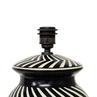 Siddeley Ceramics at Soho Lighting Tall Mombacho Hand-Painted Ceramic Table Lamp — Volcanic Clay