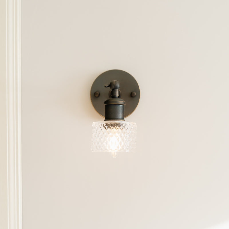 Dante Petite Prismatic Glass Wall Light