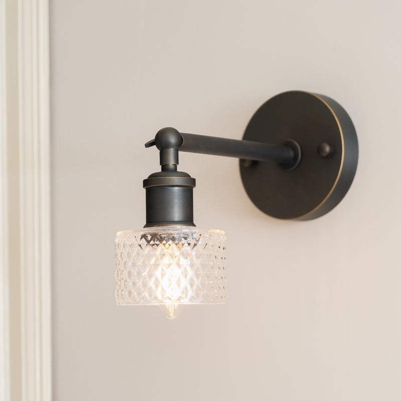 Dante Petite Prismatic Glass Wall Light