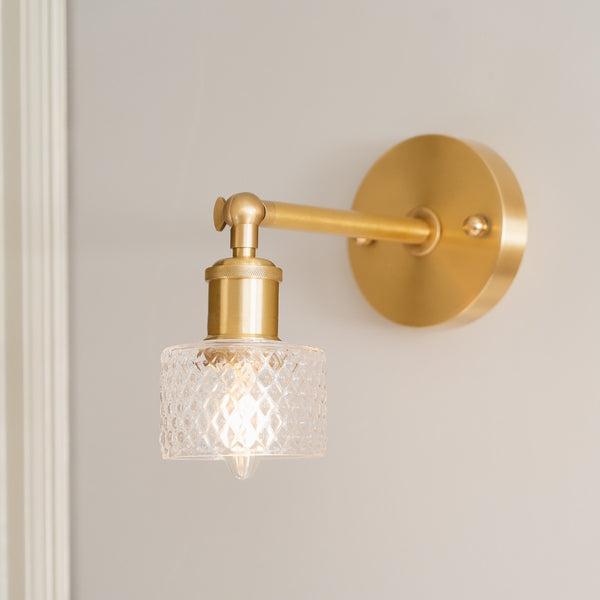 Dante Petite Prismatic Glass Wall Light