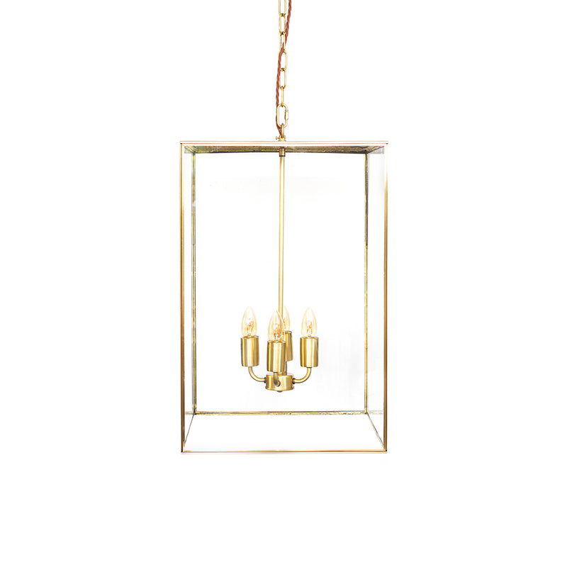 Langdon Lantern Pendant Large Brass