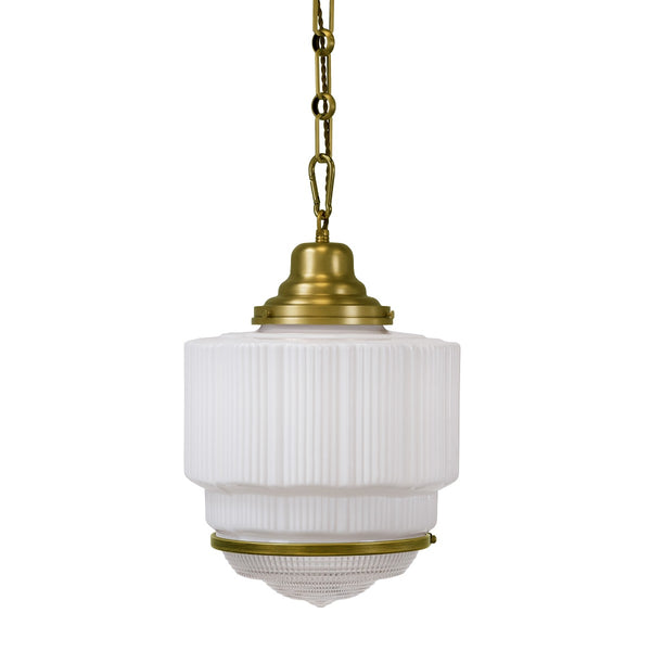 The Dean Pendant Light Lacquered Aged Brass