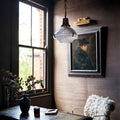Hollen Polished Brass Brimmed Dome Pendant