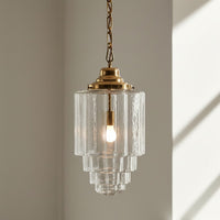 Glasshouse Polished Brass Clear Pendant