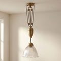 D'Arblay Brass Rise and Fall Adjustable Pendant