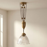 D'Arblay Brass Rise and Fall Adjustable Pendant