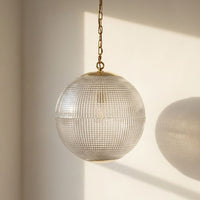 Hollen Globe Timeless Polished Brass Pendant