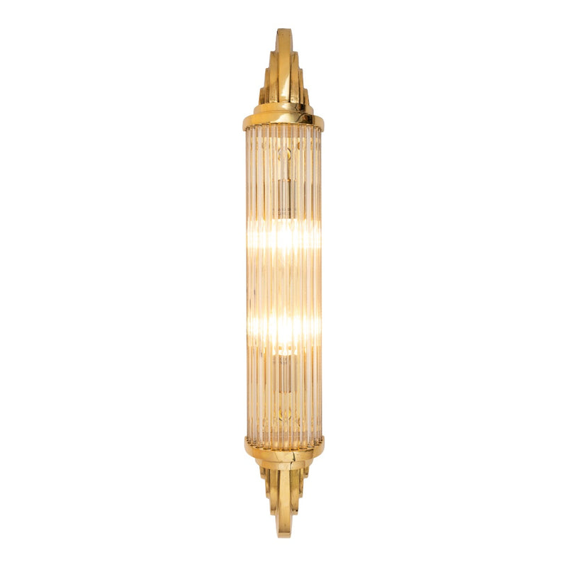 Sheraton Polished Brass IP44 Wall Light
