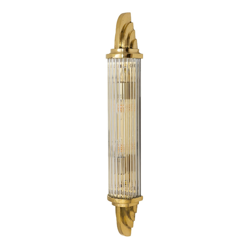 Sheraton Polished Brass IP44 Wall Light