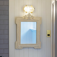 Flaxman IP65 Outdoor & Bathroom Polished Solid Brass Bulkhead Wall Light