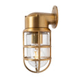 Kemp IP65 Outdoor & Bathroom Lacquered Solid Brass Wall Light