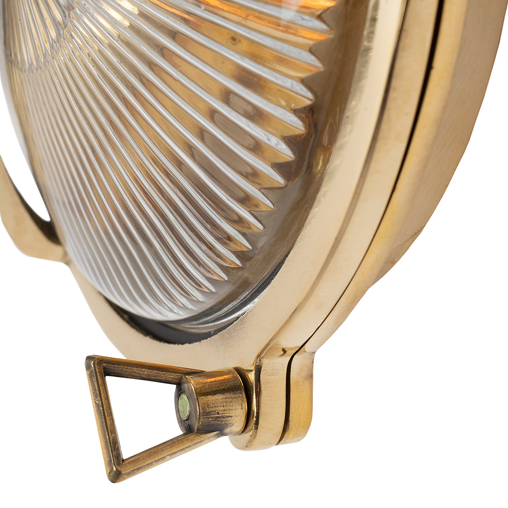 Carlisle Trine IP65 Polished Solid Brass Wall Light