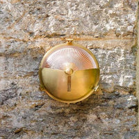Carlisle Half Cover IP65 Lacquered Solid Brass Wall Light