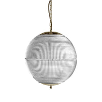 Hollen Globe Classic Polished Brass Pendant