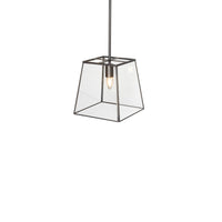 London Geotrapeze Glass Lantern Pendant Small (Fixed Mounting Bar)