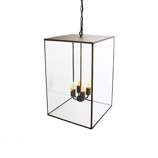 Langdon Lantern Pendant Large Blackened Brass
