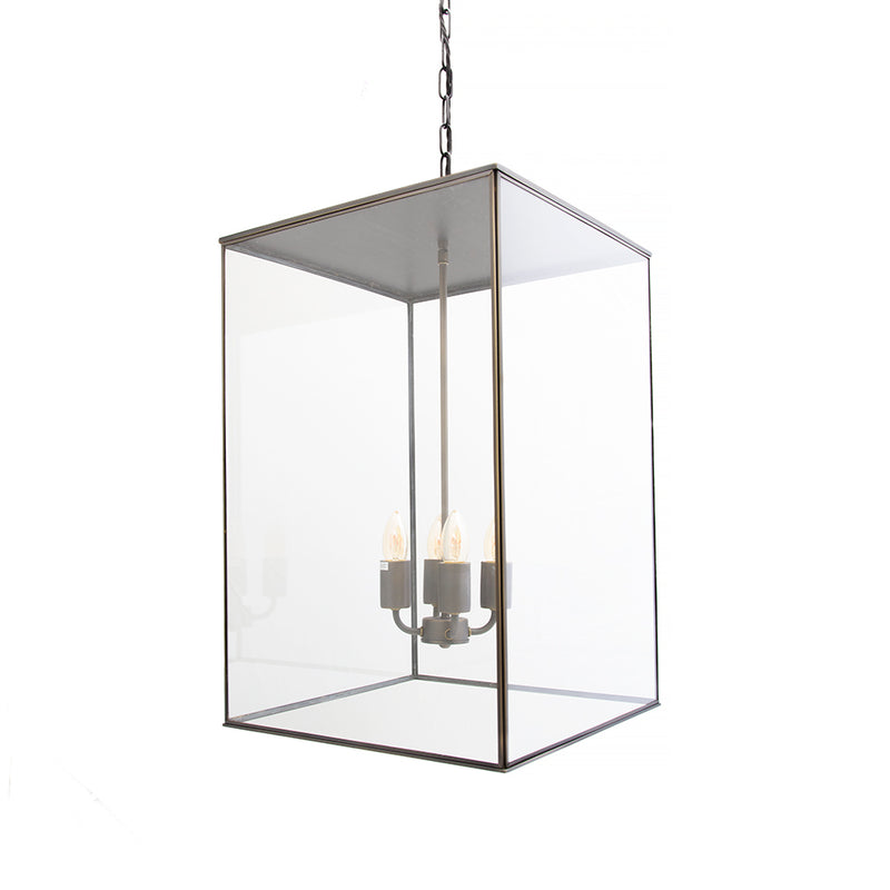Langdon Lantern Pendant Large Blackened Brass