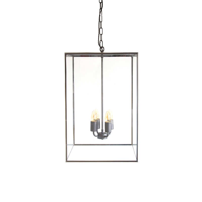 Langdon Lantern Pendant Large Blackened Brass