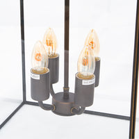 Langdon Lantern Pendant Medium Blackened Brass