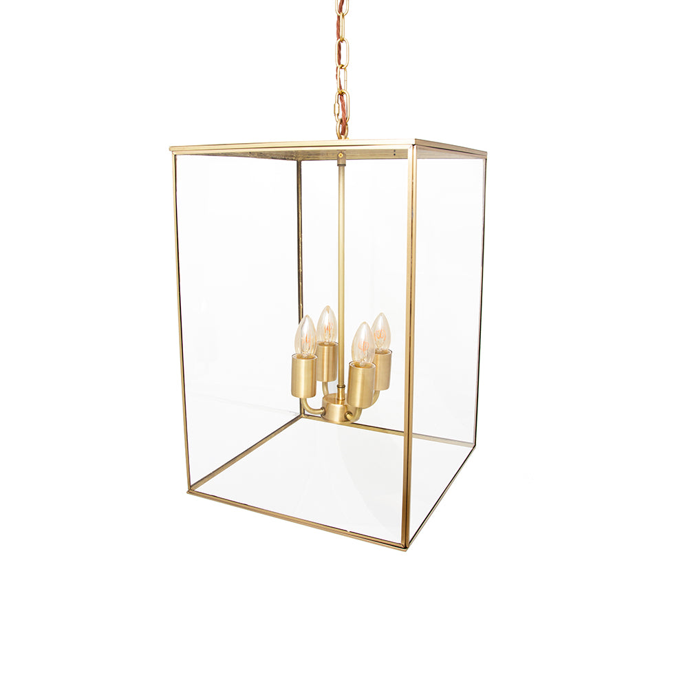 Langdon Lantern Pendant Medium Brass