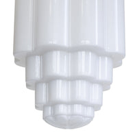 Glasshouse Opal Art Deco Pendant Light — Brass