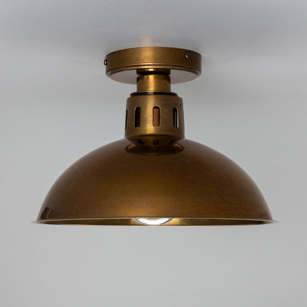 Mullan Talise industrial brass bathroom ceiling light