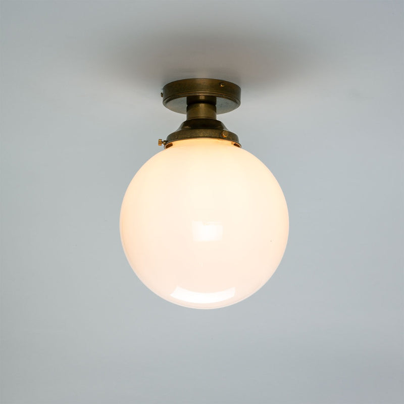 Mullan Yerevan globe ceiling light in antique brass