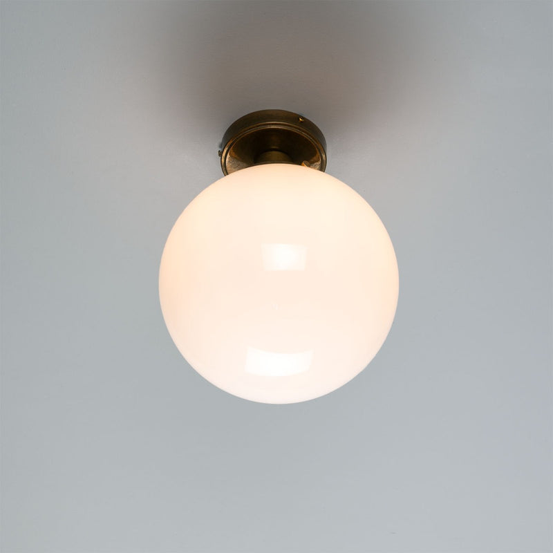 Mullan Yerevan globe ceiling light in antique brass