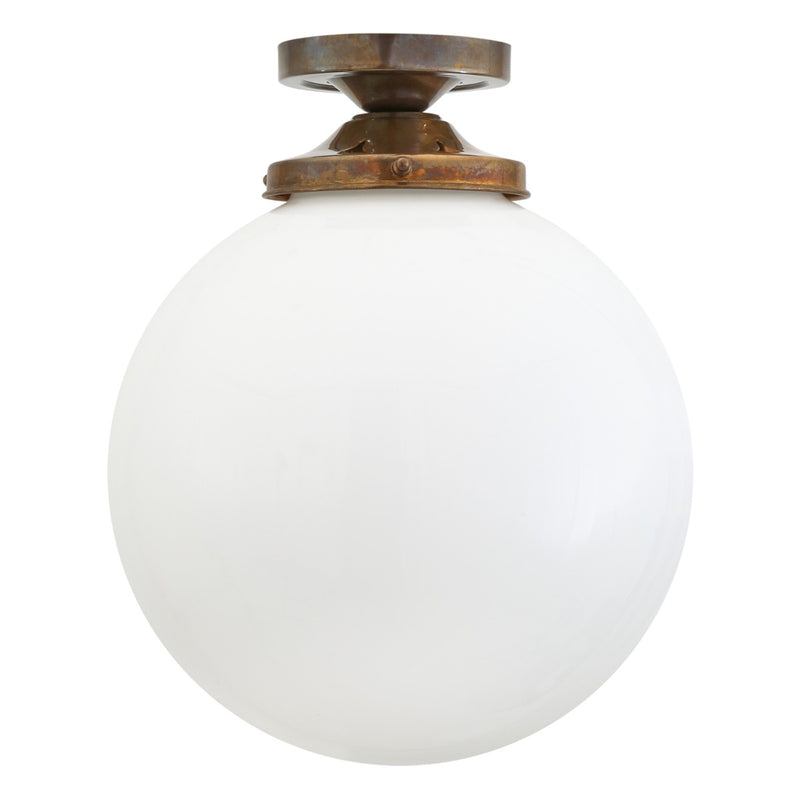 Mullan Yerevan globe ceiling light in antique brass