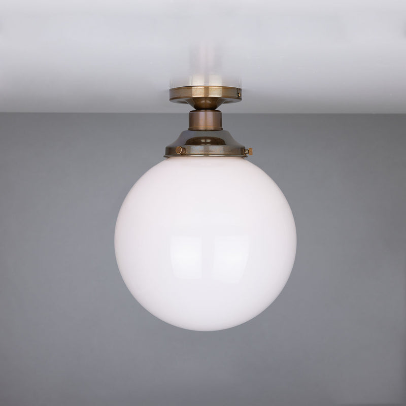 Mullan Yerevan globe ceiling light in antique brass